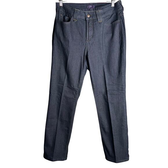NYDJ Straight Leg Jeans Dark Wash Size 12 - Picture 1 of 5